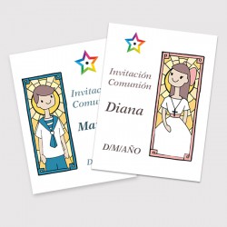 Invitaciones de Comunión DL (10x21 cms.)